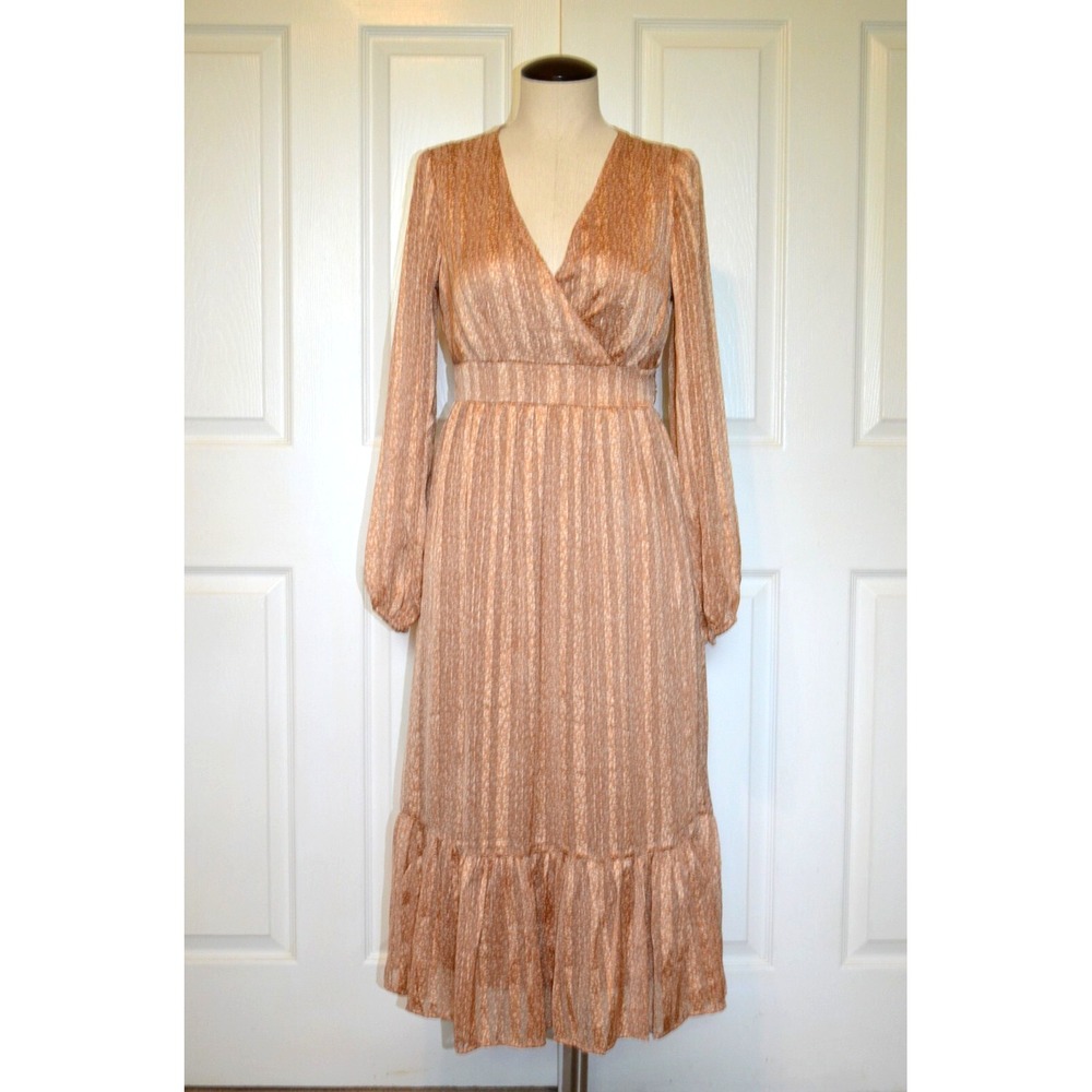 Jopna Women's S Maxi Dress  Brown All‎ Over Print Cottagecore Feminine Boho